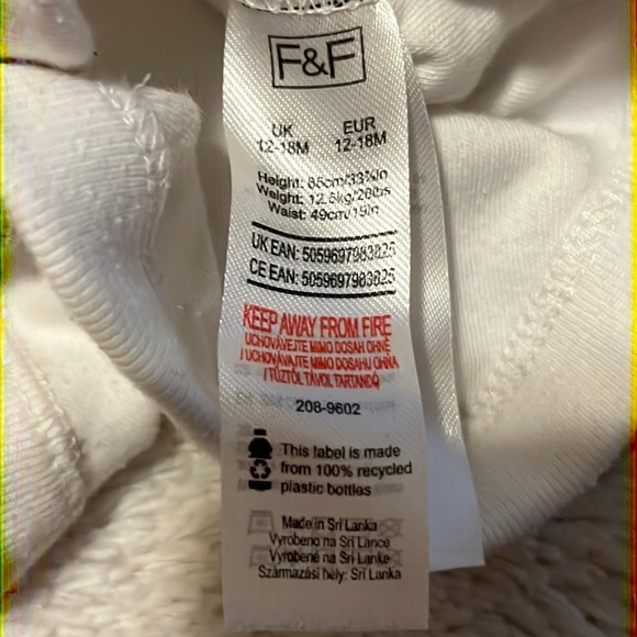 (3 for $10) f&f gender Neutral bodysuit - Picture 3 of 3